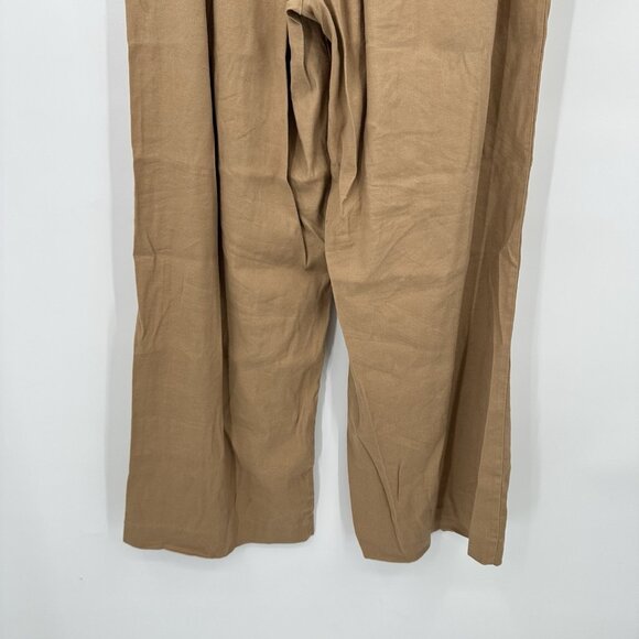 Anthropologie The Avery Pleated Wide-Leg Trousers MEDIUM Maeve Linen Edition - Picture 12 of 15
